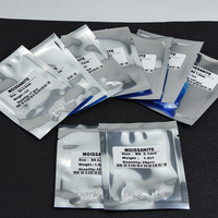 Paket başına 1ct küçük boyutu 0.8-2.9mm minik serbest moissanit taş DEF renksiz VVS1 takı yapımı için mükemmel yuvarlak kesim