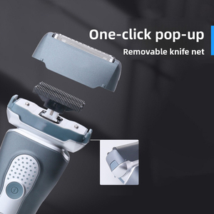 Afeitadora Eléctrica Recargable Inalámbrica para Hombre con 3 Cuchillas Flotantes y Recortadora Retráctil para Cara y Cuerpo - Product Image 2