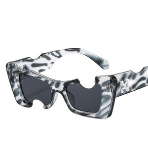 <span class=keywords><strong>Gafas</strong></span> de sol con montura irregular para mujer, anteojos de sol con diseño único, a la moda - Product Image 3