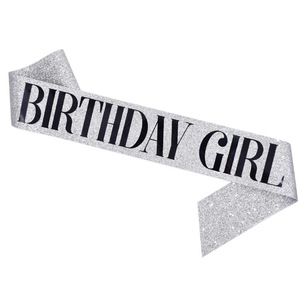 Écharpe d'anniversaire pour fille, en tissu pailleté or rose, accessoire de fête, ruban Reine des Anniversaires, cadeau - Product Image 5