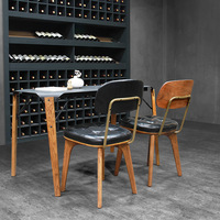 Chaises de salle à manger en bois massif de style américain, couleur crème, dossier moderne, pour les salons de thé, les cafés, les tables à manger, la maison