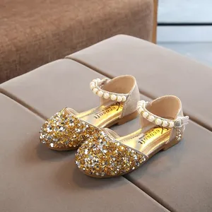 Hotsale Anak-anak Sepatu Kasual Desain Anak-anak Putri Mutiara Sandal Korea Cut Fashion Gadis Sepatu