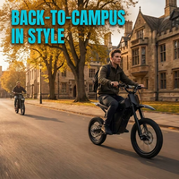 Vélo Électrique Tout-Terrain Adulte OEM avec Moteur Central 48V 1500W, Autonomie 80-90km, Charge Utile 150kg, Expédition en 3 Jours depuis l'Entrepôt Américain - Moto Électrique