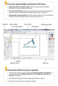 Máquina de Marcado Láser de CO2 Portátil de Escritorio, 20W 30W 50W 60W, con Tecnología Galvo, para Botellas de PET, Cuero y Madera - Product Image 6