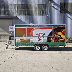 Remorque mobile commerciale portative de pizza pour des camions de nourriture de restaurants chariot mobile de remorque de nourriture pour des affaires de crème glacée - Product Image 2