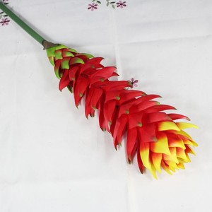 Fleur de gingembre artificielle en soie, haute simulation, décoration tropicale pour la maison, accessoires pour le Nouvel An chinois et les mariages - Product Image 4