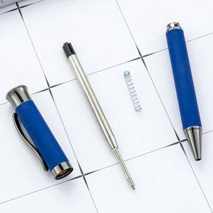 Nouveau stylo publicitaire promotionnel pour hôtel et entreprise, avec logo personnalisé, en métal recouvert de caoutchouc de 1,0 mm, à action rotative. - Product Image 4