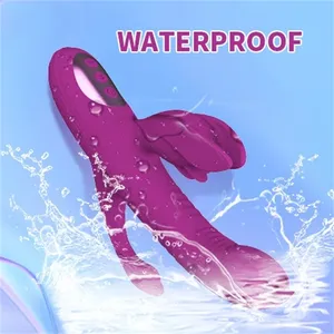 เครื่องกระตุ้นความสุขทางเพศแบบสั่นสามจุด 10 โหมด พร้อมฟังก์ชั่นเลีย กระตุ้นคลิตอริส ดูดกระตุ้นหัวนมและจุดซ่อนเร้น ใช้ได้กับการสอดใส่ทางทวารหนัก - Product Image 5