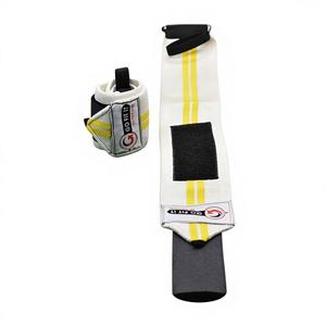 Attelle de poignet en néoprène élastique rembourrée avec support pour le pouce GO FIT IT Figure 8 pour la musculation, la musculation en salle de sport, le cross-training et le fitness - Product Image 1