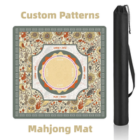 Tapis de table de mahjong et de poker de luxe moderne à motif personnalisé, pliable, antidérapant, imperméable, antistatique, écologique, durable et portable