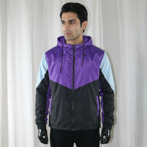 Wholesale High Quality Lightweight Outdoor Active Top <b>Canvas</b> Windbreaker <b>Jacket</b> with Stand Collar and Front FINER THREADS - Product Image 1