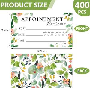 Cartes de rappel de rendez-vous Salon de coiffure Cartes de visite de rendez-vous Cartes de rendez-vous suivantes Toilettage Massothérapeute Bureau dentaire - Product Image 2