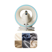 Fer à vapeur vertical électrique ORVICA au design rond, 3600 W, plaque inférieure en céramique, réservoir d'eau de 1500 ml, usage hôtelier ORM-3546