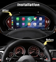 Stock UE Erisin ES4813CA Écran LCD 12,3 pouces pour tableau de bord BMW F30 F31 F32 F33 F34 F36 Série 3 4 avec CarPlay sans fil Android Auto