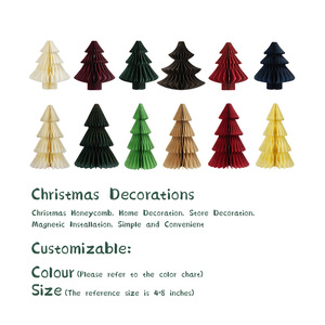 Ornements <span class=keywords><strong>de</strong></span> <span class=keywords><strong>Noël</strong></span> en papier 3D écologiques avec aimants, décorations <span class=keywords><strong>de</strong></span> fête suspendues, vente en gros - Product Image 1