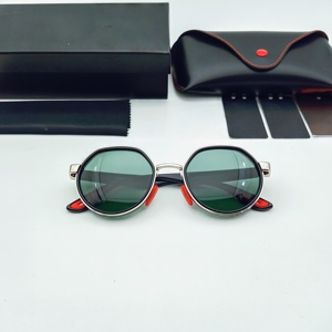 Occhiali da Sole Polarizzati Classici Senza Tempo con Montatura Rotonda Retrò a Doppio Ponte, Design di Lusso da Uomo, Occhiali alla Moda - Product Image 1