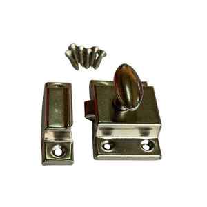 Loquet de verrouillage de porte d'armoire à ressort en acier avec serrure de sécurité design moderne - Product Image 1