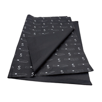 Papier d'emballage cadeau personnalisé, papier de soie, rouleau de papier d'emballage cadeau, papier d'emballage écologique noir personnalisé pour l'emballage des vêtements
