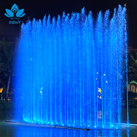 Fontaine d'eau extérieure commerciale de luxe en acier inoxydable 304, design moderne, taille personnalisée, durable, installation facile