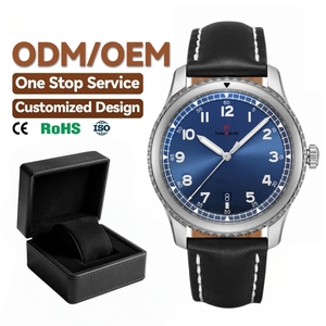<span class=keywords><strong>นาฬิกา</strong></span>ข้อมือจักรกลแบบสั่งทำพิเศษ OEM ตัวเรือนสแตนเลสสตีล 316L ขัดเงา หน้าปัดลายซันเบิร์ส พร้อมวงแหวนขอบหน้าปัด ใช้กลไก <span class=keywords><strong>SEIKO</strong></span> NH35 - Product Image 1