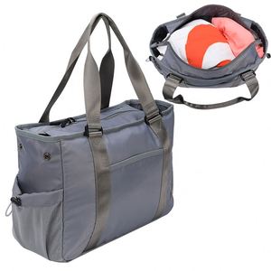 Stock Custom Grey Outdoor Sports Gym Shopping Baby Mommy Multi Function Hand Carry Portable Water Resistance Women Travel <b>Bags</b> - Product Image 1