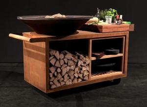 Vente directe en gros : <span class=keywords><strong>Grande</strong></span> <span class=keywords><strong>plancha</strong></span> <span class=keywords><strong>de</strong></span> jardin en acier Corten avec cuisson multi-zones - Product Image 6
