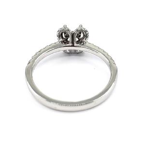 Entrega rápida Buena calidad 14K Oro blanco Diamante natural 0.33cts Centro Solitario Boda Semi Montaje Anillo de compromiso para mujeres - Product Image 3