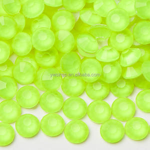 Стразы Selina Crystal флуоресцентные, горячей фиксации, с плоским дном, россыпью, экологичные, 12 граней, для танцевальных костюмов, свадебных нарядов, сценических декораций - Product Image 5