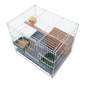 Grande cage à oiseaux en métal pour perroquets et pigeons avec plateau amovible et perchoirs – Enclos <span class=keywords><strong>d</strong></span>'élevage domestique durable - Product Image 2