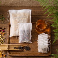 Sachets filtrants jetables en PP non tissé blanc pleine taille pour emballage d'épices et d'herbes personnalisés