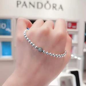 Bracelet Perlé DIY pour Femme Panjia, Luxe Léger, <span class=keywords><strong>Argent</strong></span> 925, Zircon, Simple et Exquis, Haute Joaillerie, Cadeau, Vente en Gros - Product Image 2