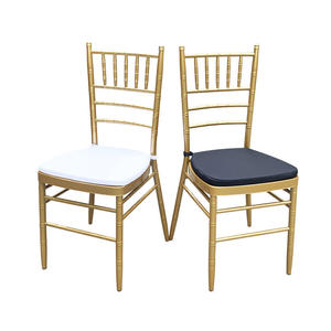 Chaises d'Hôtel pour Événements Chaises de Banquet en Métal Doré Chaises Tiffany pour Mariage - Product Image 6