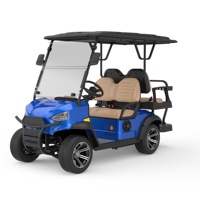 Voiturette de golf électrique personnalisée par les fabricants, 3-4 places, tout-terrain, intelligente, avec une grande autonomie