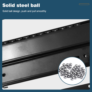 Vietnam Supplier Smooth Telescopic Drawer for Kitchen Bedroom Bathroom Furniture for Apartments SPCC Bearing <b>Hardware</b> Slide Rail - Product Image 4