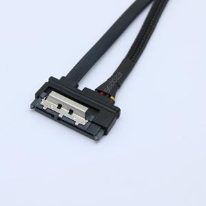 Cable para disco duro Sata715 con contactos de resorte, cable de datos de interfaz macho-hembra negro para conexión a computadora - Product Image 4