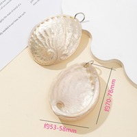 Nouvelle mode nacre coquille pendentif breloque conque naturel blanc ormeau coquille pendentif pour bijoux à bricoler soi-même collier