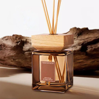 Bouteille de Diffuseur de Parfum à Bâtonnets de Rotin en Verre de Haute Qualité, Grande Capacité 500 ml