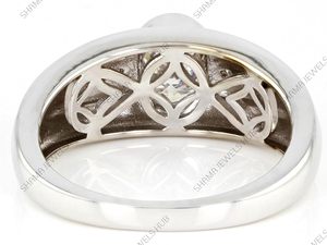 Anillo de Lujo para Hombre con Moissanita Ovalada de 1.40 Quilates, Plata de Ley 925, Anillo de Compromiso y Boda, Plateado para Fiestas - Product Image 6