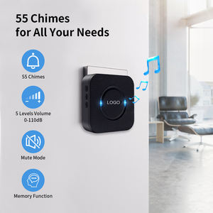 Alarme de porte sans fil Daytech avec 5 volumes réglables, indication lumineuse de visiteur et fonction de mémoire en cas de panne de courant - Product Image 3