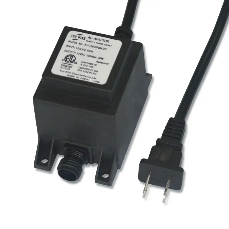 Adaptador de CA de 12V, 24V, 1500mA, transformador lineal impermeable de 12V, 24V, 24V, 24V, 24V