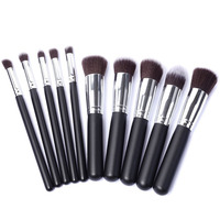 Ensemble de 10 pinceaux de maquillage multicolores, pinceau correcteur, pinceau à paupières, marque privée, pinceaux de maquillage doux