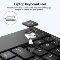 Nouveau clavier sans fil pliable ultra-mince, rechargeable Type-C, compatible multi-appareils, vente en gros usine, Plug & Play