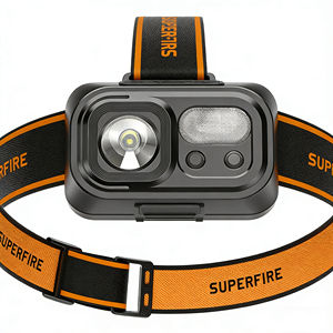 Lampe frontale portable en PVC à LED, <span class=keywords><strong>forte</strong></span> luminosité, longue portée, induction, recharge USB, 2W, pour la course nocturne et la pêche en extérieur - Product Image 1