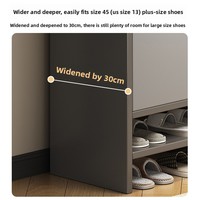 Meilleure vente, Armoire à chaussures simple et polyvalente anti-poussière, Meuble de rangement intégré autoportant pour entrée et couloir