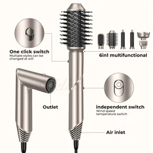 New Design Flexstyle Style 5 In 1 Hair Wrap Custom Professional Foldable High Speed Hair Dryer Brush Styler