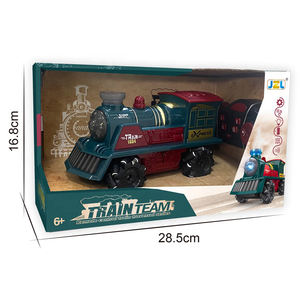 厂家批发热卖<span class=keywords><strong>2</strong></span>.4G遥控汽车带音乐喷雾特技车玩具绿色复古遥控火车 - Product Image 3