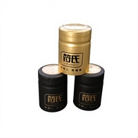 Capsules thermorétractables en PVC de haute qualité, personnalisables en couleur et en taille, pour verres à vin et bouteilles d'assaisonnement, vente en gros