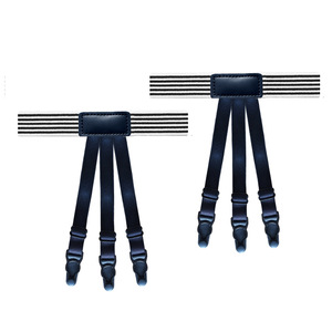 Support de support de queue de chemise de haute qualité <span class=keywords><strong>6</strong></span> clips de boucle de jarretelle anti-dérapant ceinture de jarretière élastique réglable pour les séjours de chemise pour hommes - Product Image 5