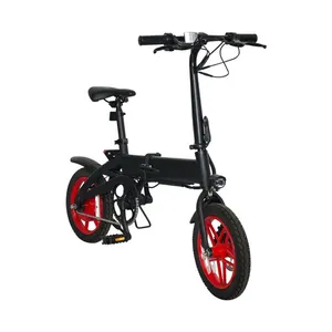 Bicicleta Plegable Premium para Mujer de 14 Pulgadas, Cuadro de Acero, Motor sin Escobillas de 250/500W en el Buje Delantero, Batería de Litio con Autonomía de 60 km, Certificación CE ISO - Product Image 6