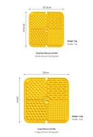 Tapis de léchage pour animaux de compagnie avec ventouses en silicone, tapis de léchage à alimentation lente et bol anti-étouffement avec grattoir